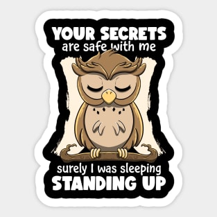 Sleeping Owl Sticker